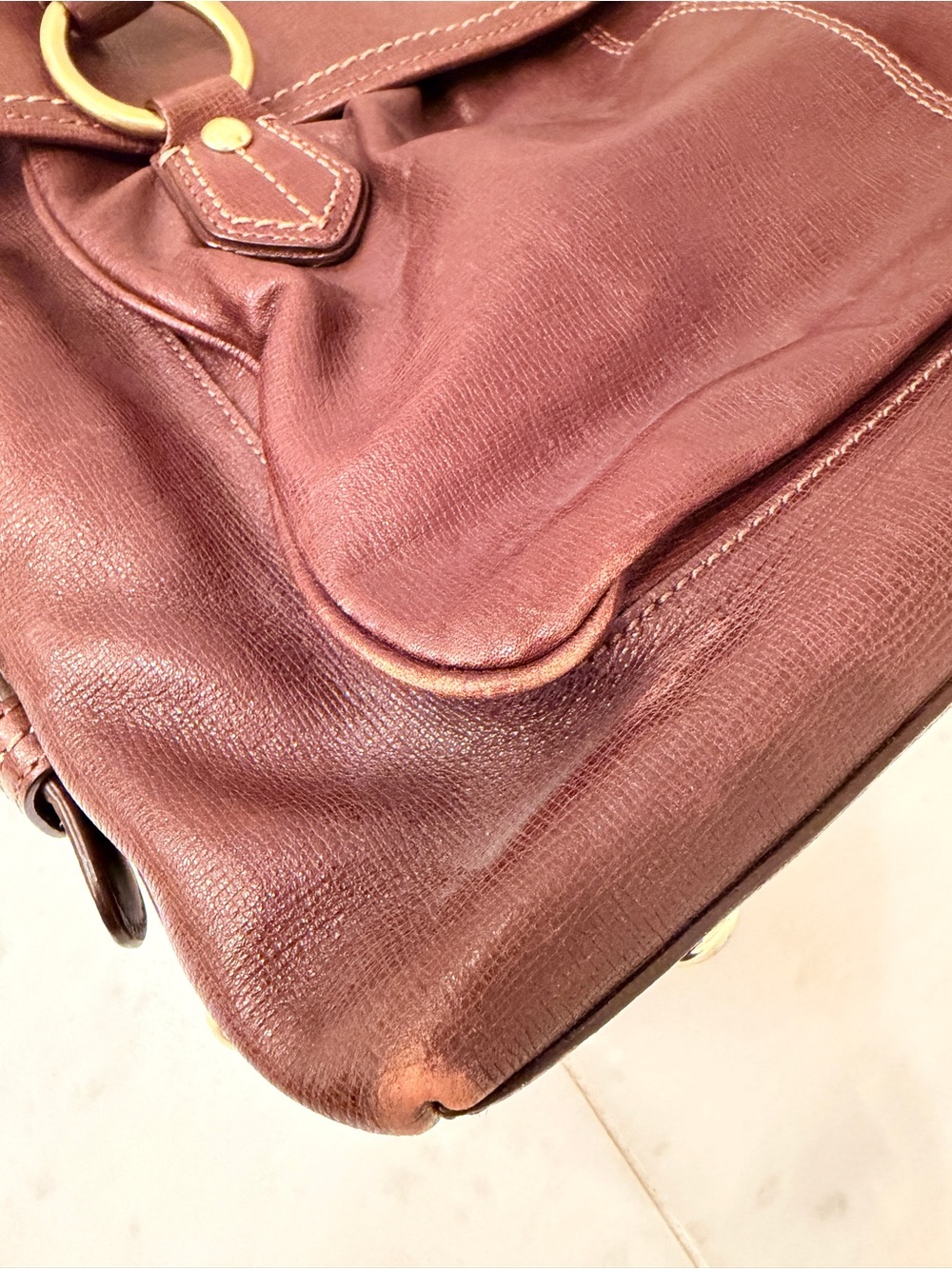 Coach Addison Spectator Brown Leather Tote - Picture 13 of 16